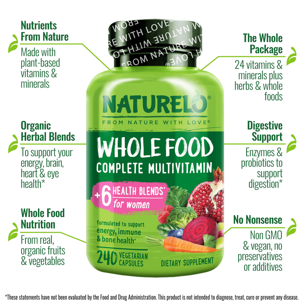 Plant-based ingredients and whole-food nutrition