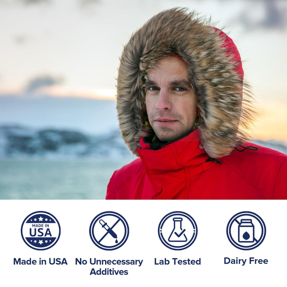 Deep ocean water wild-caught krill illustration