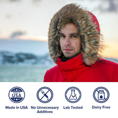 Deep ocean water wild-caught krill illustration