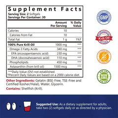 Close-up of NatureMyst Krill Oil softgels