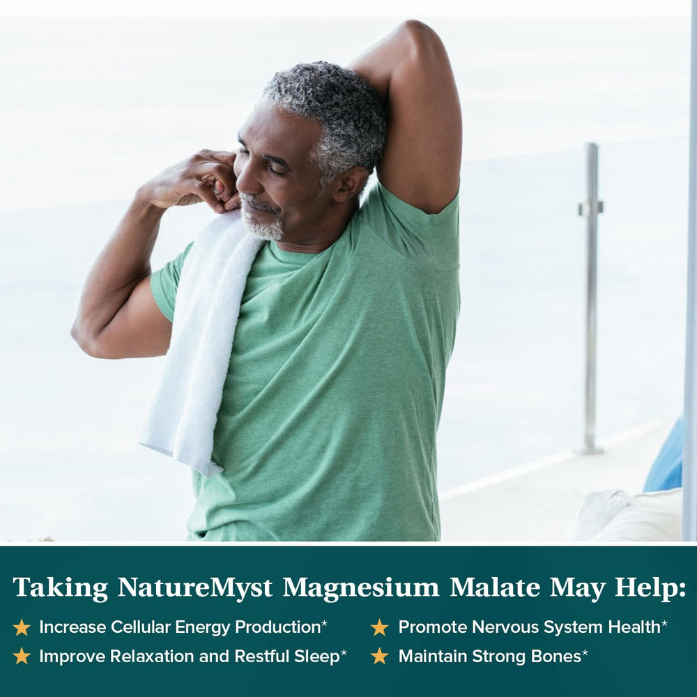 Serving size and dosage guidance for NatureMyst Magnesium Malate