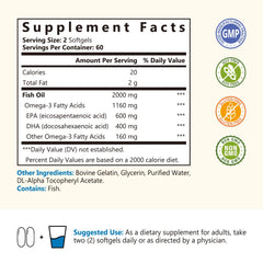 Close-up of NatureMyst Omega-3 softgel capsules