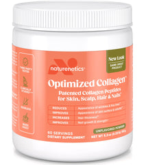 Naturenetics Collagen Peptides bottle (60 servings) for hair, skin, nails