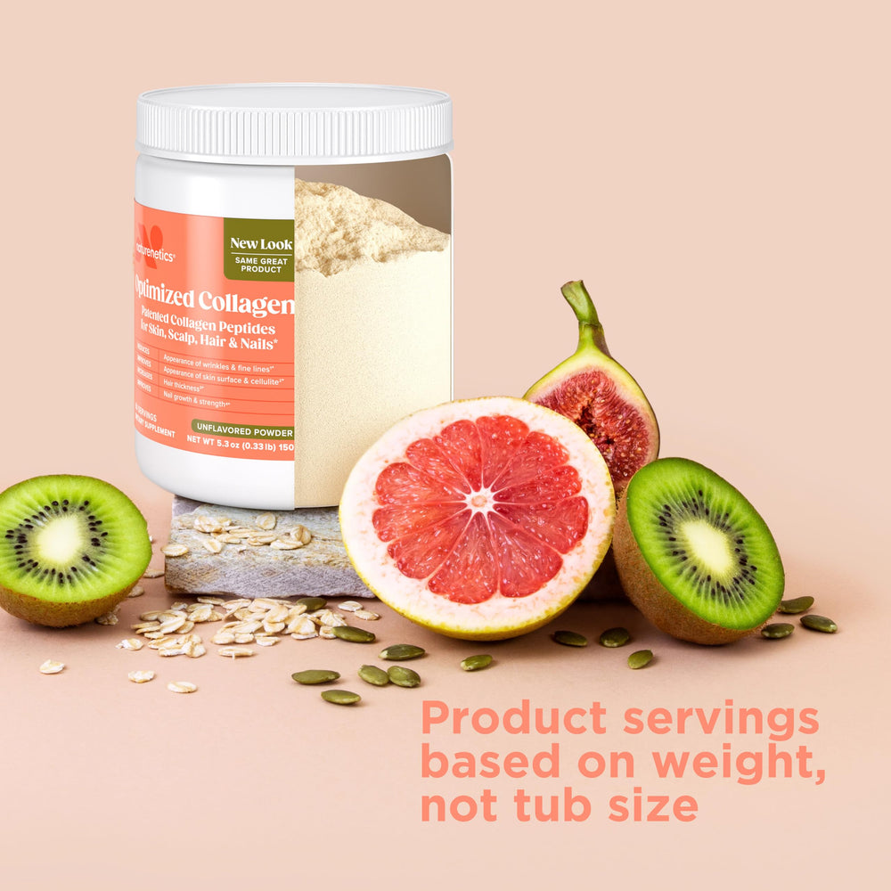 Unflavored hydrolyzed collagen peptides in powder form