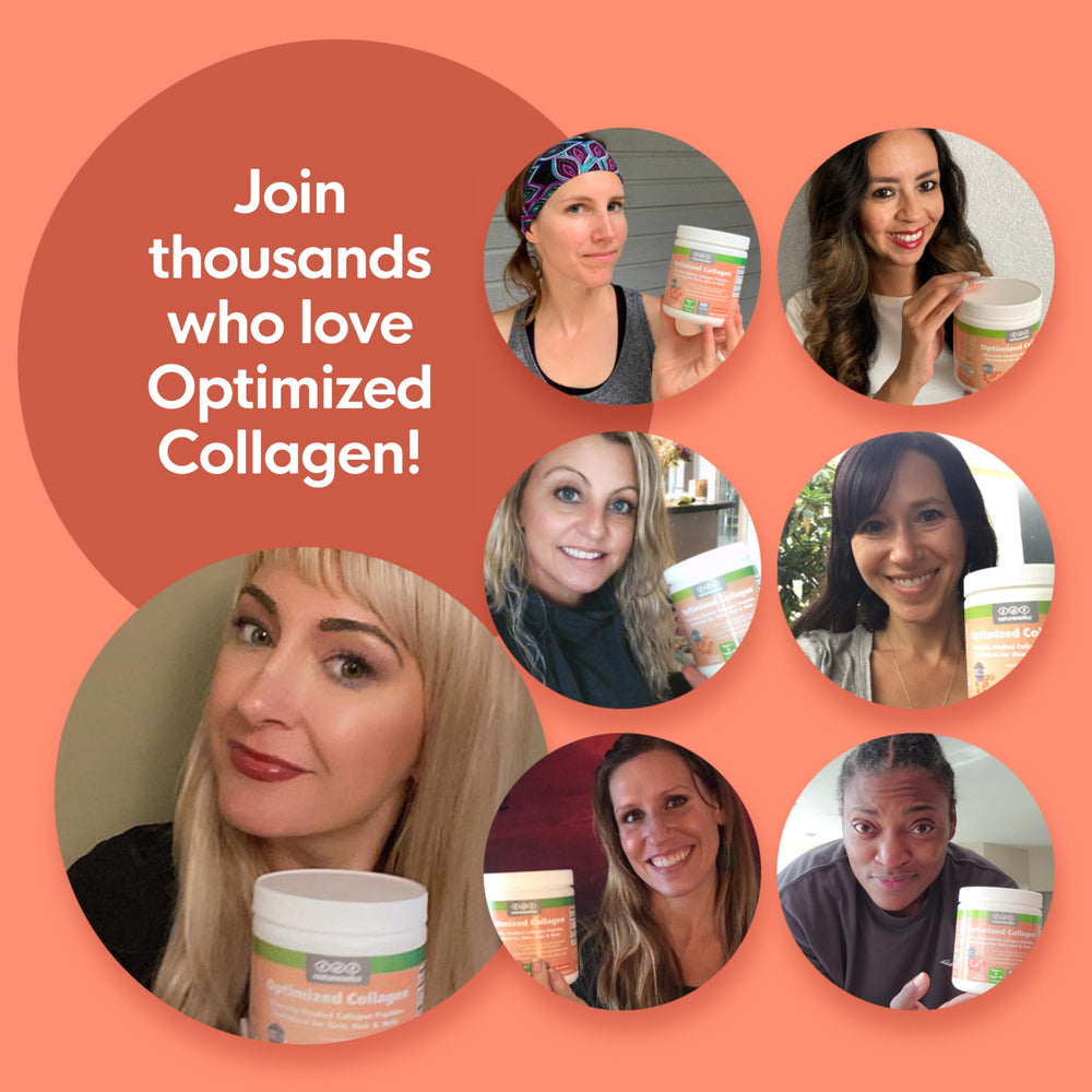 Paleo & Keto-friendly collagen powder with scoop