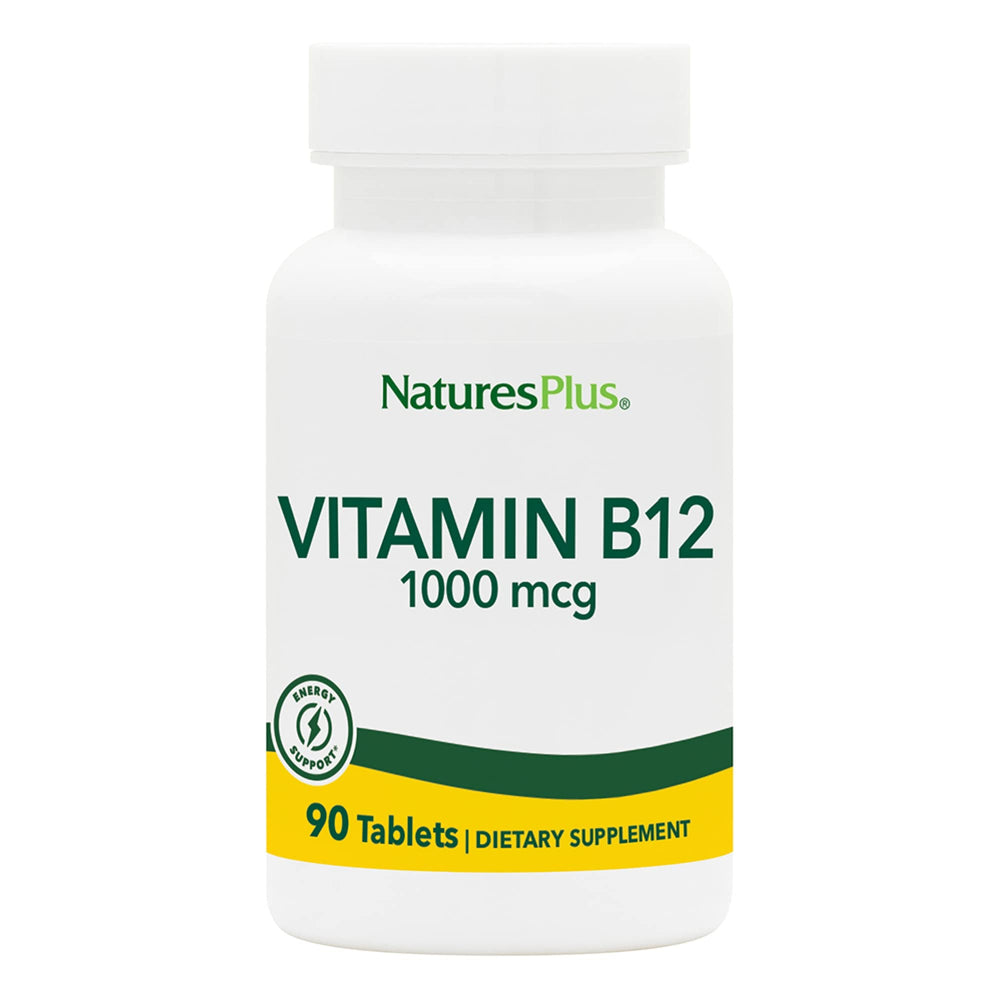 NaturesPlus Vitamin B12 Methylcobalamin 1000 mcg bottle – hero image