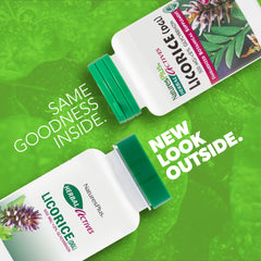 Front label of NaturesPlus Licorice DGL bottle showing 60 capsules