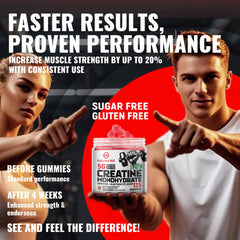 Natures Aid Creatine Monohydrate Gummies in gym bag signals daily supplement routine.