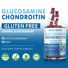 Label showing key ingredients Glucosamine, Chondroitin, MSM
