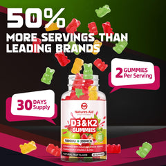 Flavor: Peach sugar-free D3 K2 gummies