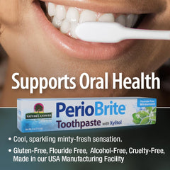 Gluten-free, fluoride-free, soy-free vegetarian toothpaste packaging