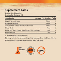 USA-made Nature's Base turmeric and ginger capsules