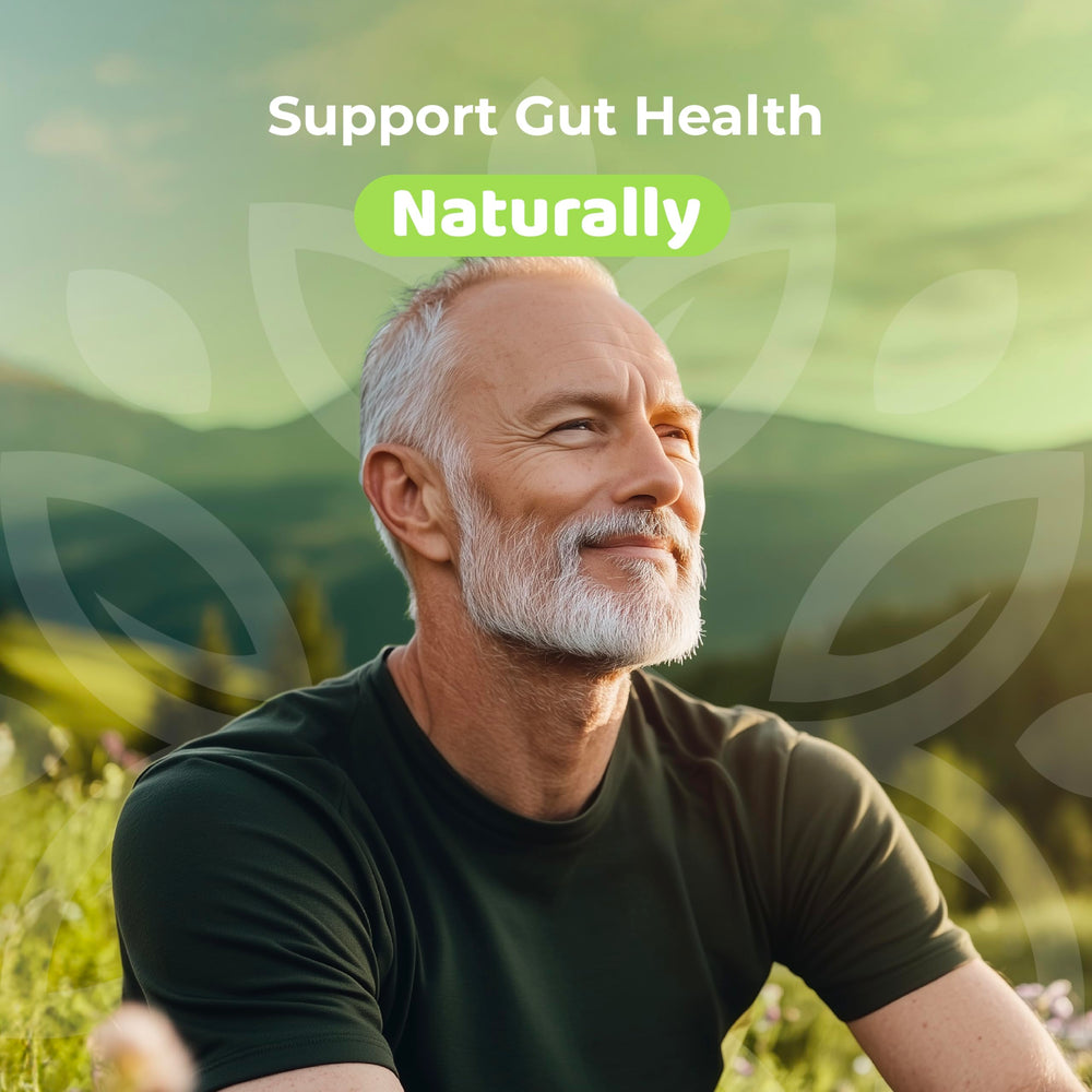 ParaTarget powder being stirred into a glass for gut support