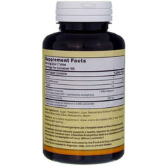 100 tablet nutrition facts panel for Nature's Blend Acidophilus chewables