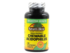 Nature's Blend Acidophilus Probiotic Supplement bottle