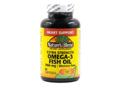 Nature's Blend Fish Oil 1760 mg Omega-3 Extra Strength bottle - front view