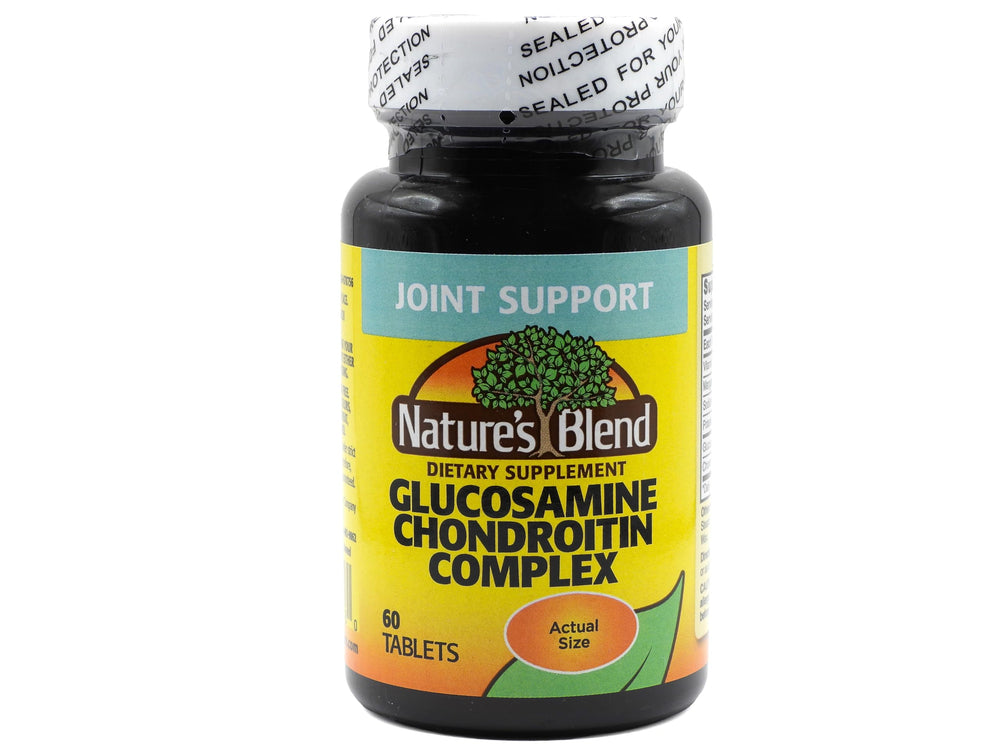 Bottle of Nature's Blend Glucosamine Chondroitin Complex Tablets, 60 tabs