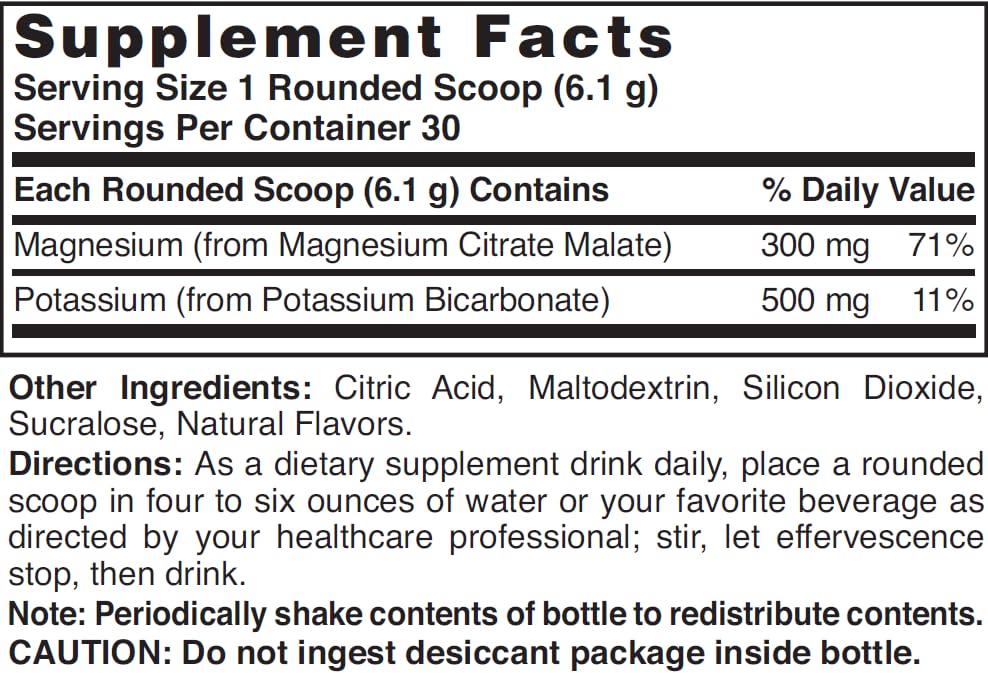 Nature's Blend Magnesium Fizz-Plus Lemon-Lime powder packaging