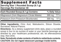 Nature's Blend Magnesium Fizz-Plus Lemon-Lime powder packaging