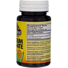 Nature's Blend Potassium Gluconate bottle on white background