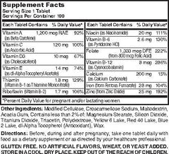 Packaging of Nature's Blend Prenatal Multivitamin with minerals bottle and box