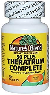 Nature's Blend Theratrum Complete 50+ bottle with lutein and lycopene