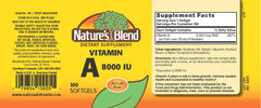 Close-up of Vitamin A softgels emphasizing eye health