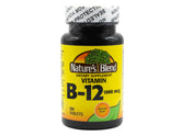 Nature’s Blend Vitamin B-12 1000 mcg bottle with 100 tablets