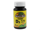 Nature's Blend Vitamin D 400 IU bottle with label - front view