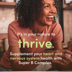 Nature's Bounty B-Complex showing nervous system and metabolic support