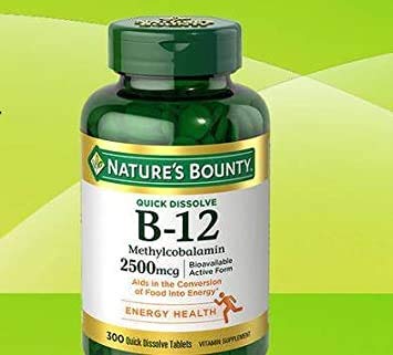 Nature's Bounty B-12 2500mcg - 300 sublingual cherry lozenges