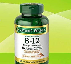 Nature's Bounty B-12 2500mcg - 300 sublingual cherry lozenges