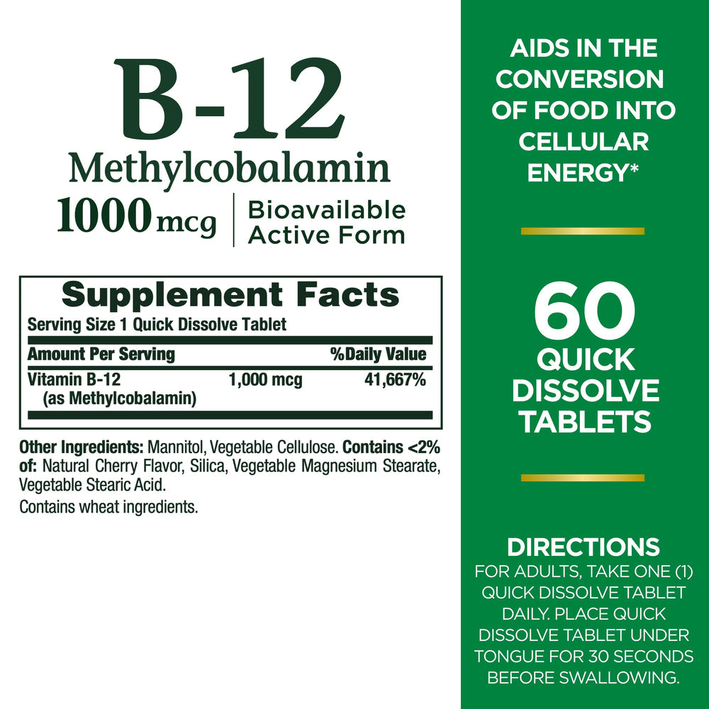 Close-up of cherry flavor B-12 tablets