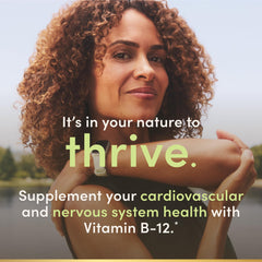Nature's Bounty B12 sublingual liquid under tongue use for fast absorption