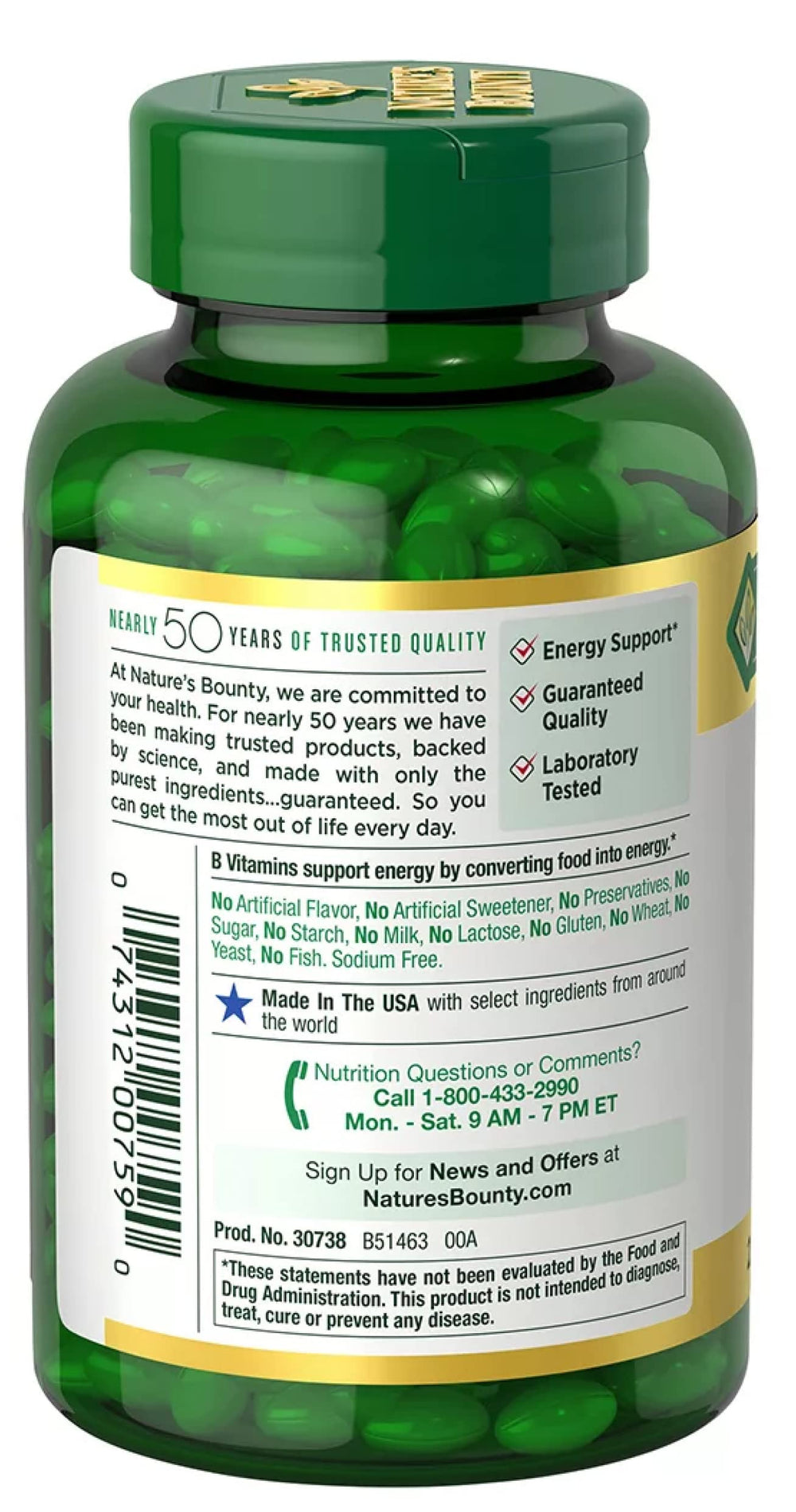 Bottle of 250 Biotin 10,000 mcg rapid-release softgels