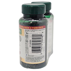 Close-up of Nature's Bounty CoQ10 100mg label