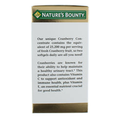 Two Nature's Bounty Cranberry Dietary Supplement bottles (pack of 2)
