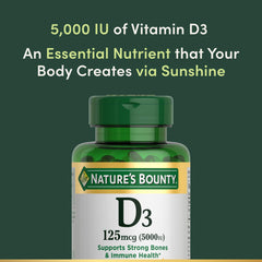 Nature's Bounty D3 softgels daily-use scene for daily wellness