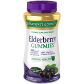 Nature's Bounty Elderberry Gummies 70-count front label