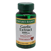 Nature's Bounty Garlic 1000 mg softgels bottle close-up