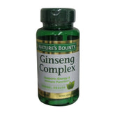 Nature's Bounty Ginseng Complex Herbal Health Capsules bottle with packaging - 75 capsules per bottle, two-pack