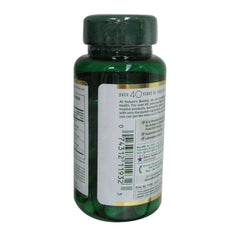 Close-up of Nature's Bounty Ginseng Complex herbal capsules