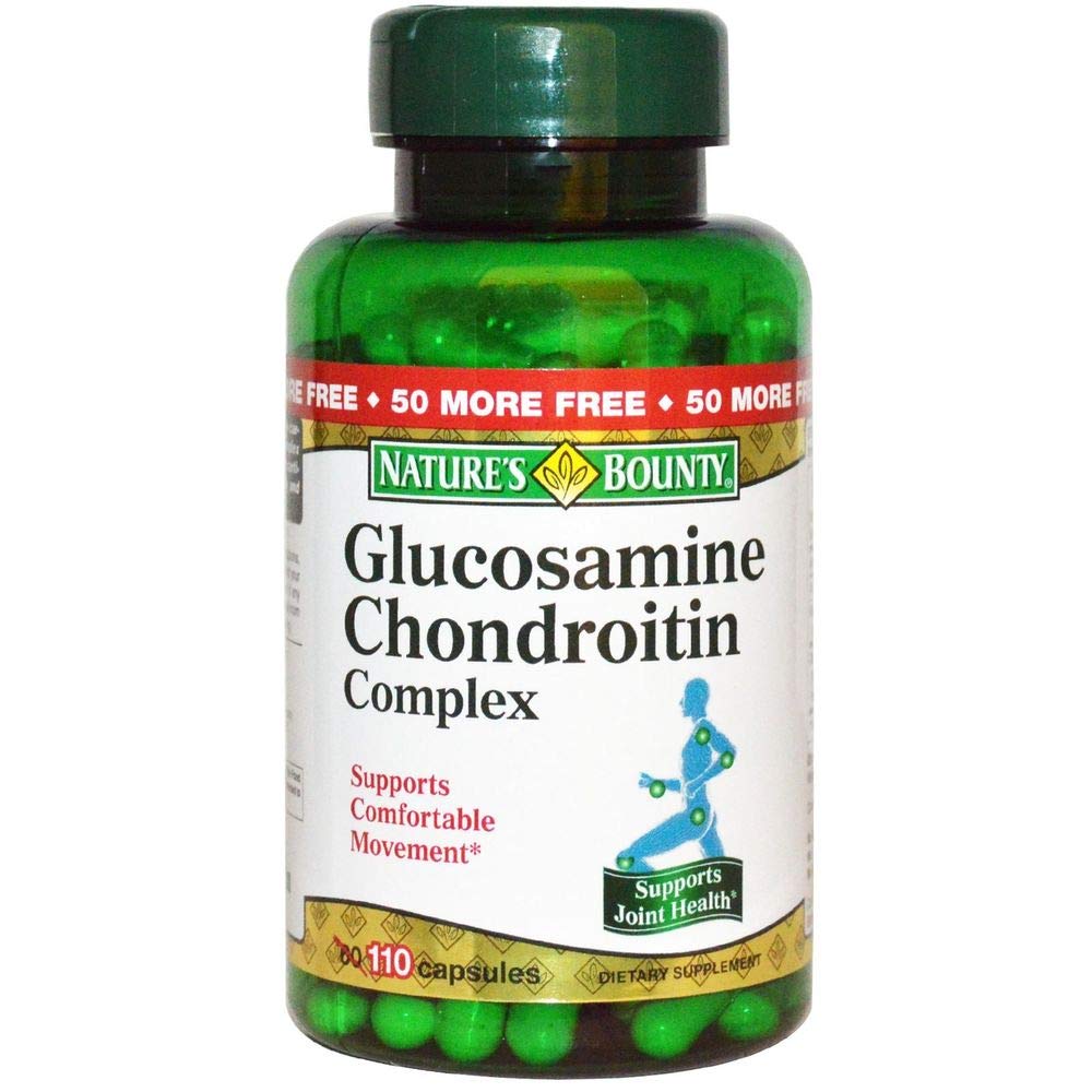 Nature's Bounty Glucosamine Chondroitin Complex 110 Capsules Pack of 2 bottle