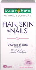 Nature's Bounty Hair, Skin & Nails Formula 60-count bottle