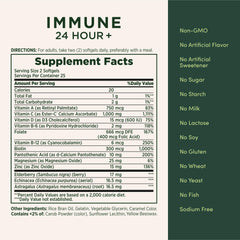 Nature's Bounty Immune 24 Hour+ elderberry and zinc image—antioxidant support.