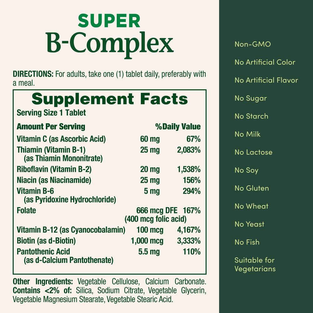 Nature's Bounty Vitamin C immune support within B-Complex formula