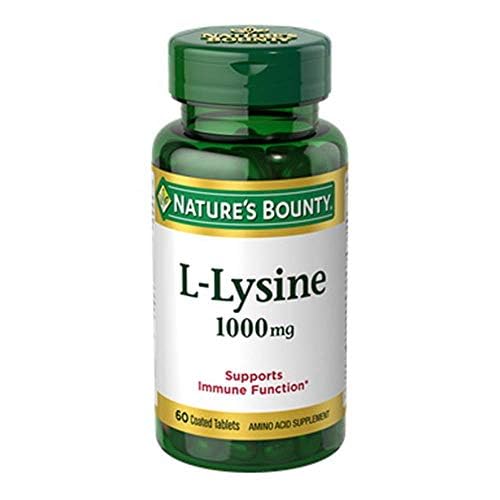Nature's Bounty L-Lysine 1000mg, 120 tablets in 2 x 60-count bottles