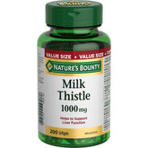 Nature's Bounty Milk Thistle 200 Softgels bottle
