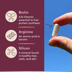 Front view of Nature's Bounty Hair Growth packaging