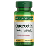 Front view of Nature's Bounty Quercetin 500mg immune support bottle